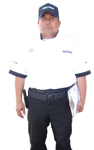 Un cliente de Setria feliz con el servicio de seguridad privada 